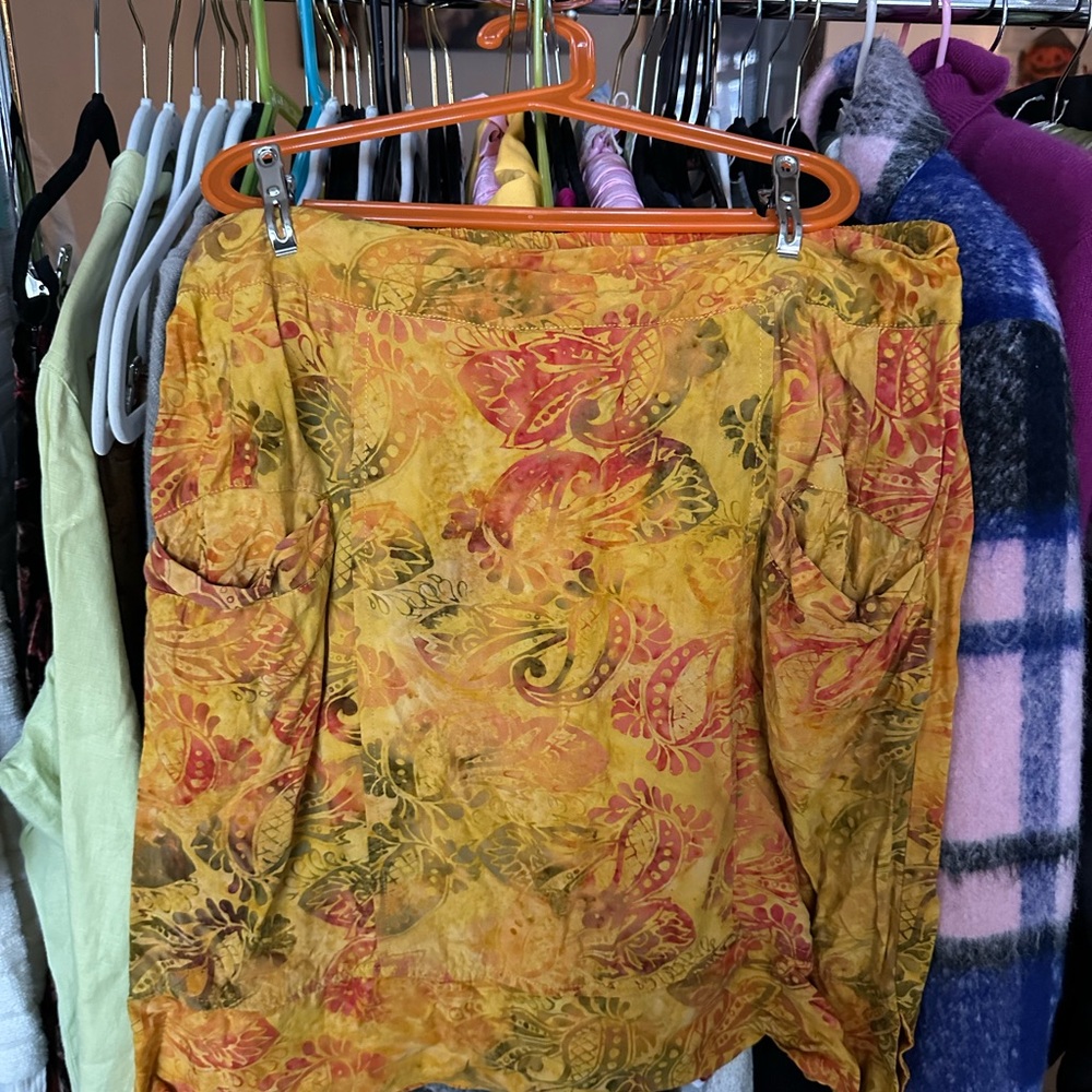 Floral Yellow Skirt